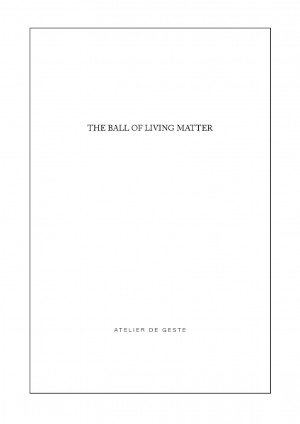 Beau Rhee, Movement Score for THE BALL OF LIVING MATTER, 2012